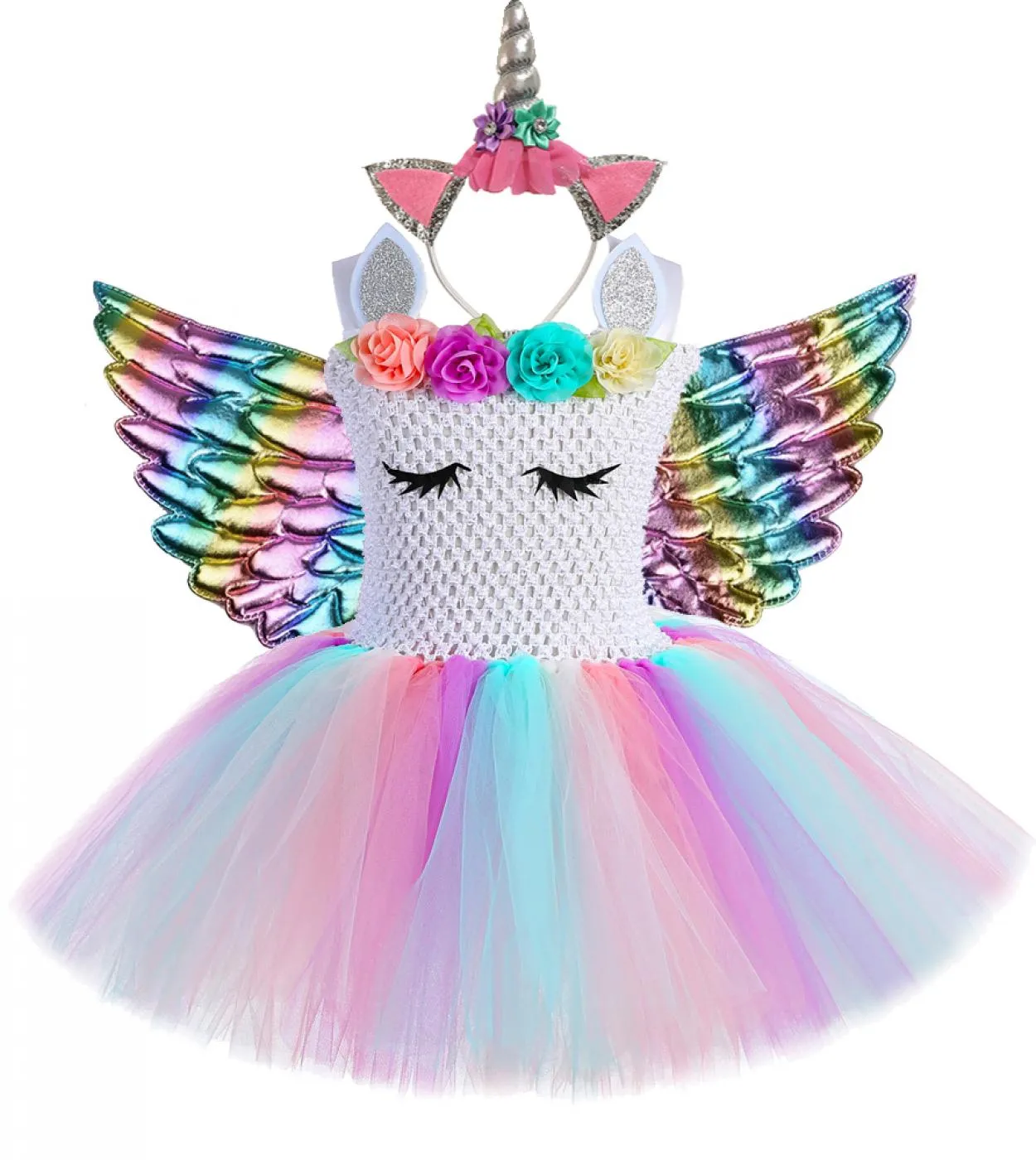 Costume di Halloween Costume da ragazza Abito da unicorno Tutu Abiti da ragazza Abiti casual Abiti casual da ragazza