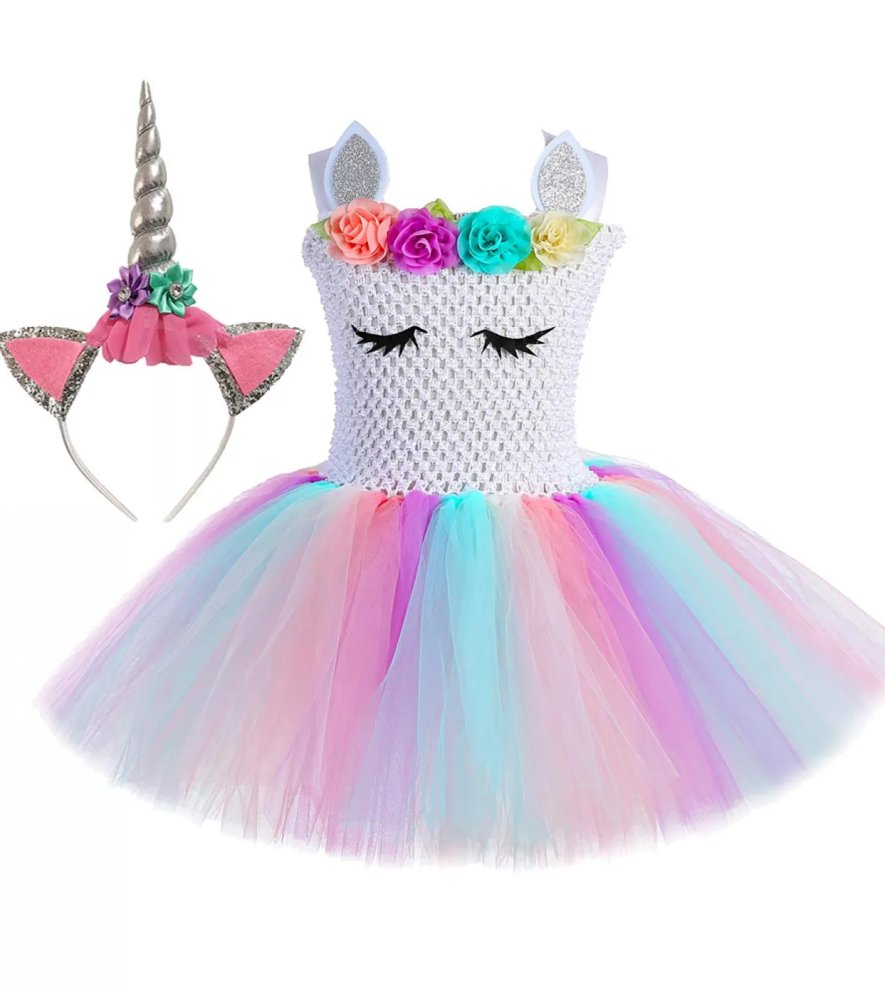 Costume di Halloween Costume da ragazza Abito da unicorno Tutu Abiti da ragazza Abiti casual Abiti casual da ragazza