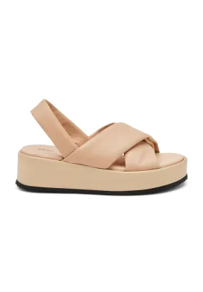 CROSSOVER-STRAP FLATFORM - Sandali con plateau