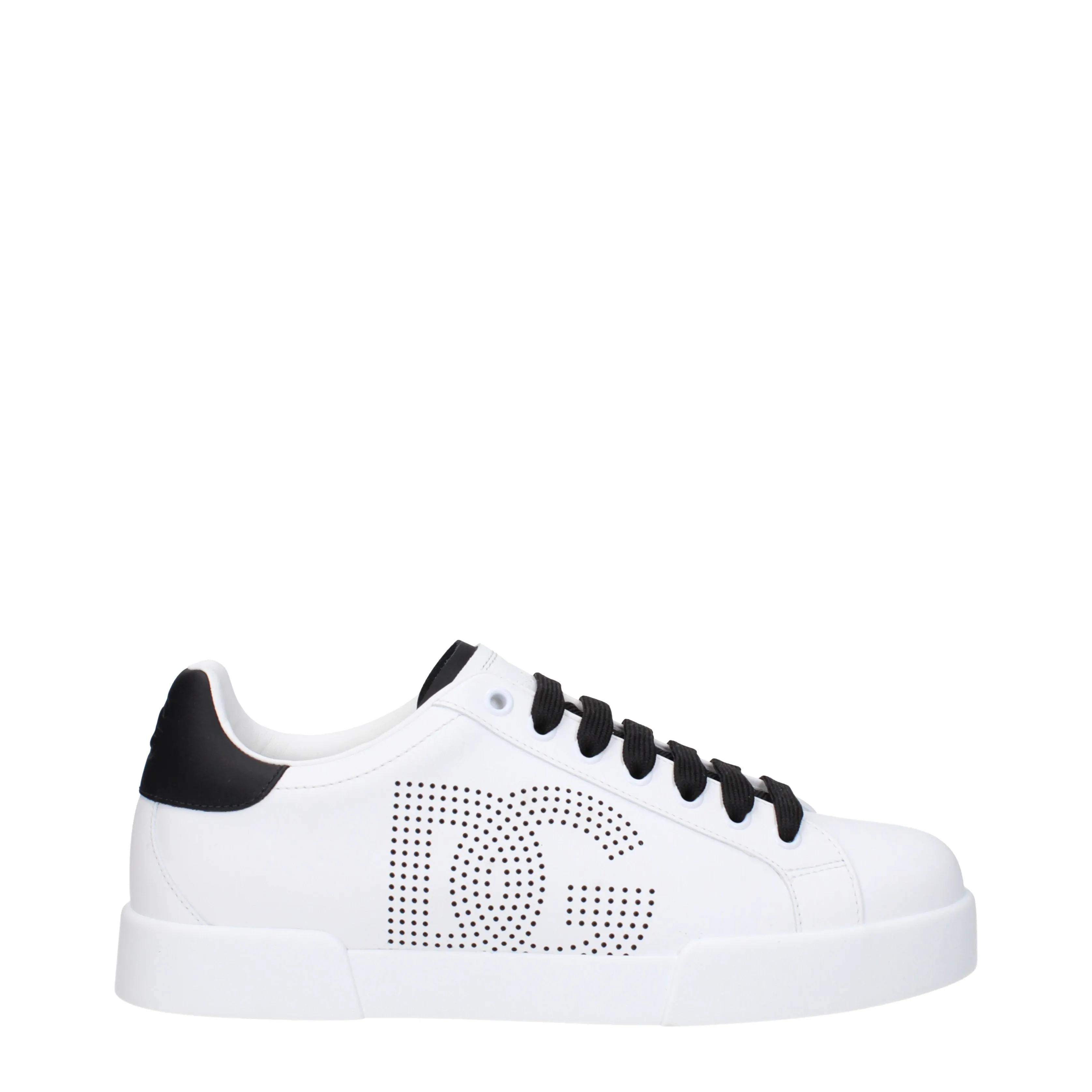 Dolce&Gabbana Sneakers Porto fino Uomo Pelle Bianco/Nero