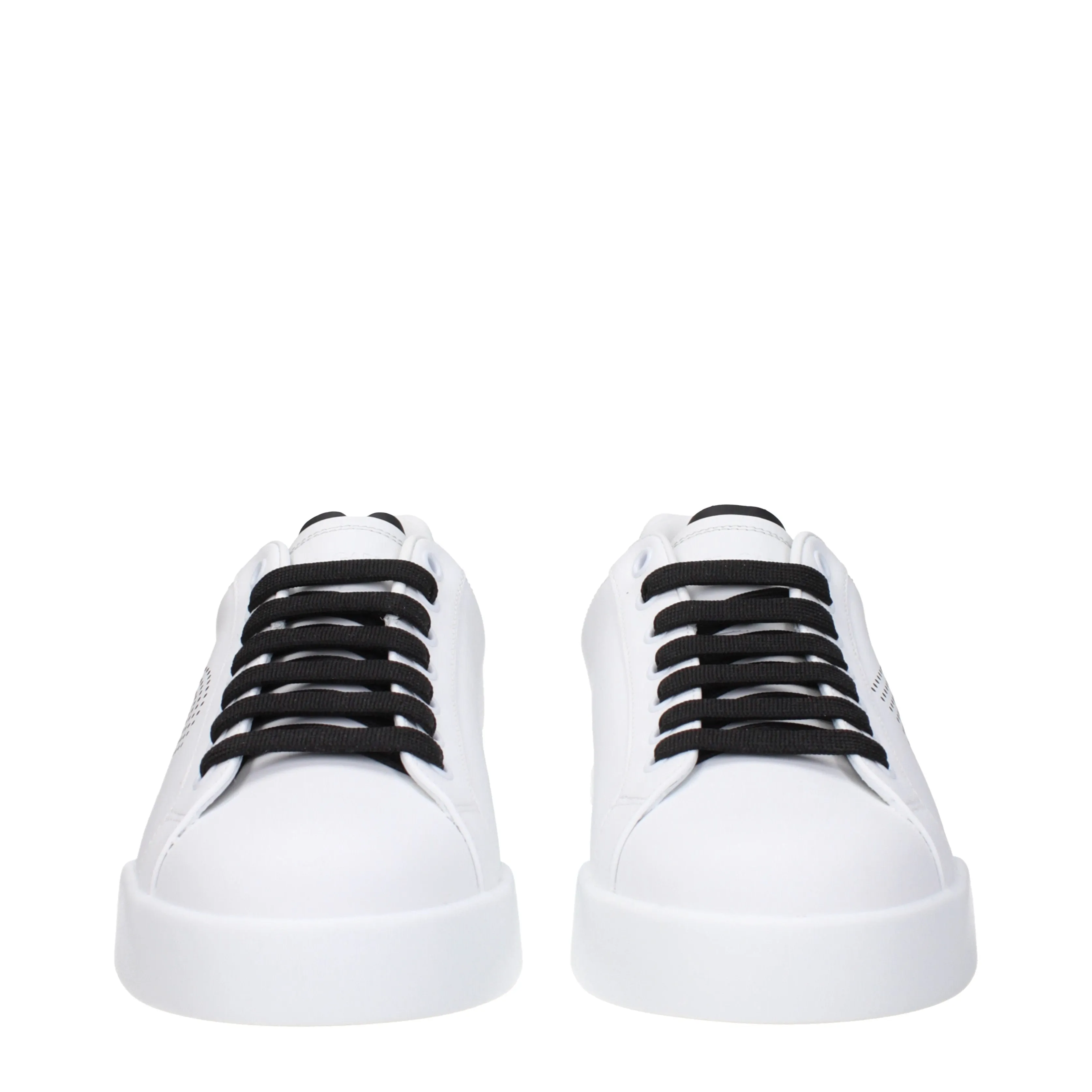 Dolce&Gabbana Sneakers Porto fino Uomo Pelle Bianco/Nero