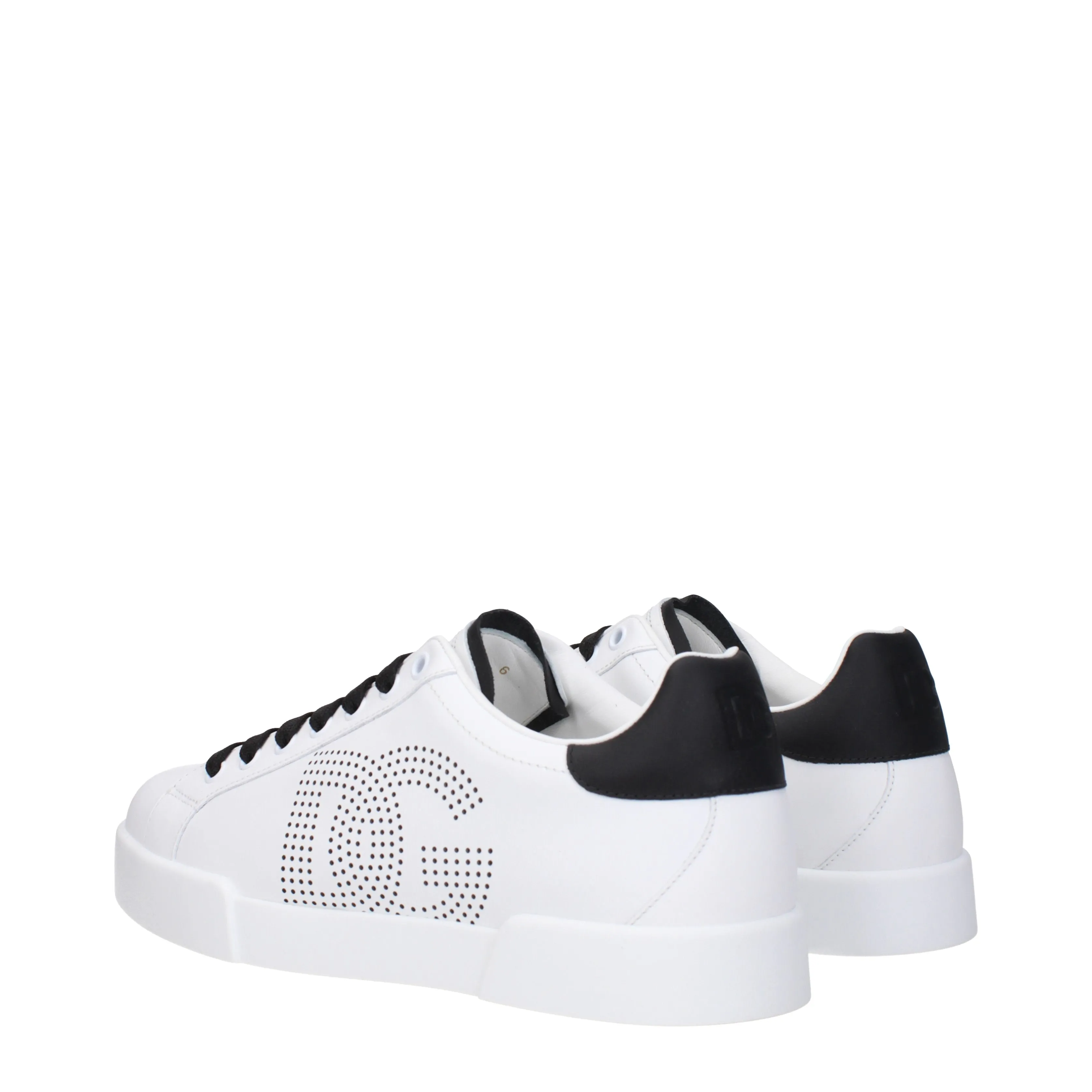 Dolce&Gabbana Sneakers Porto fino Uomo Pelle Bianco/Nero