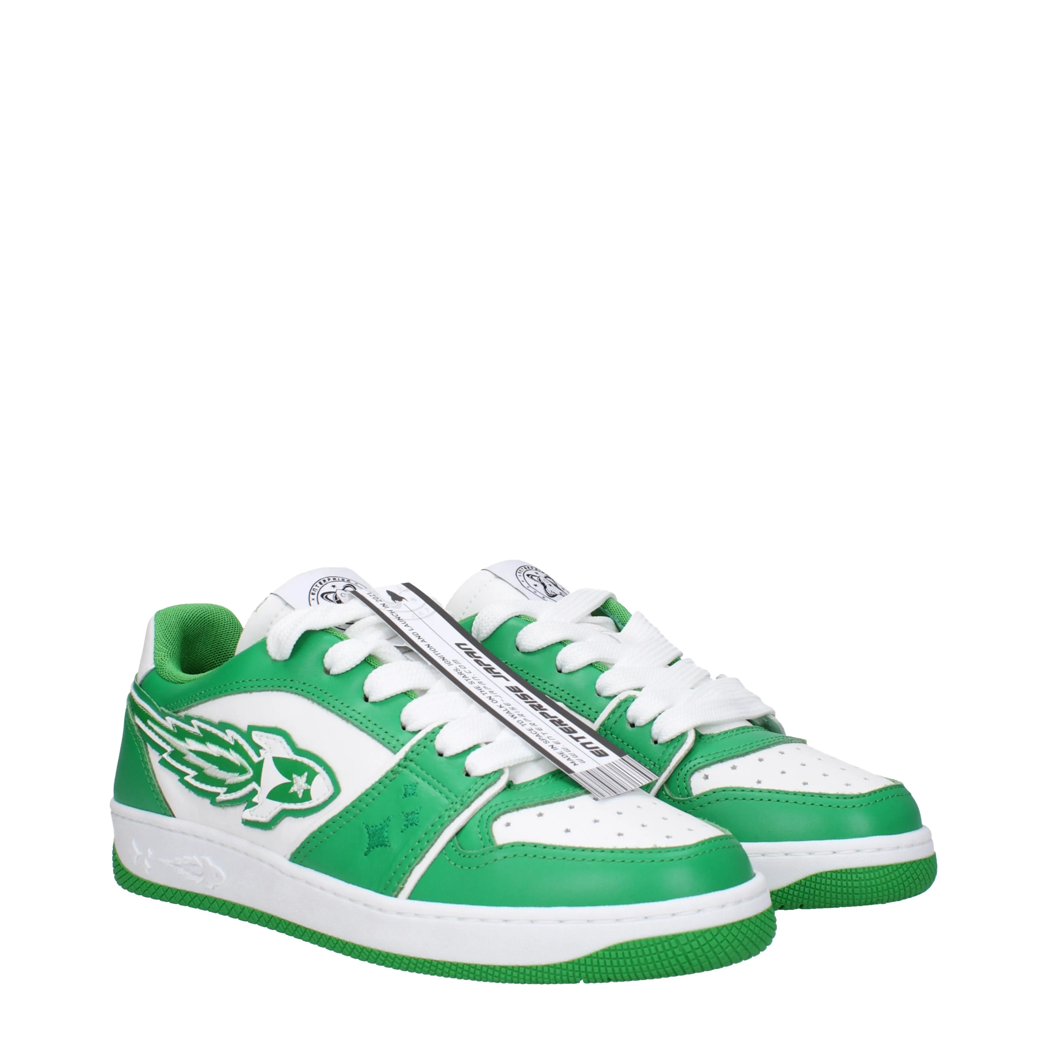 Enterprise Japan Sneakers Rocket Uomo Pelle Verde/Bianco