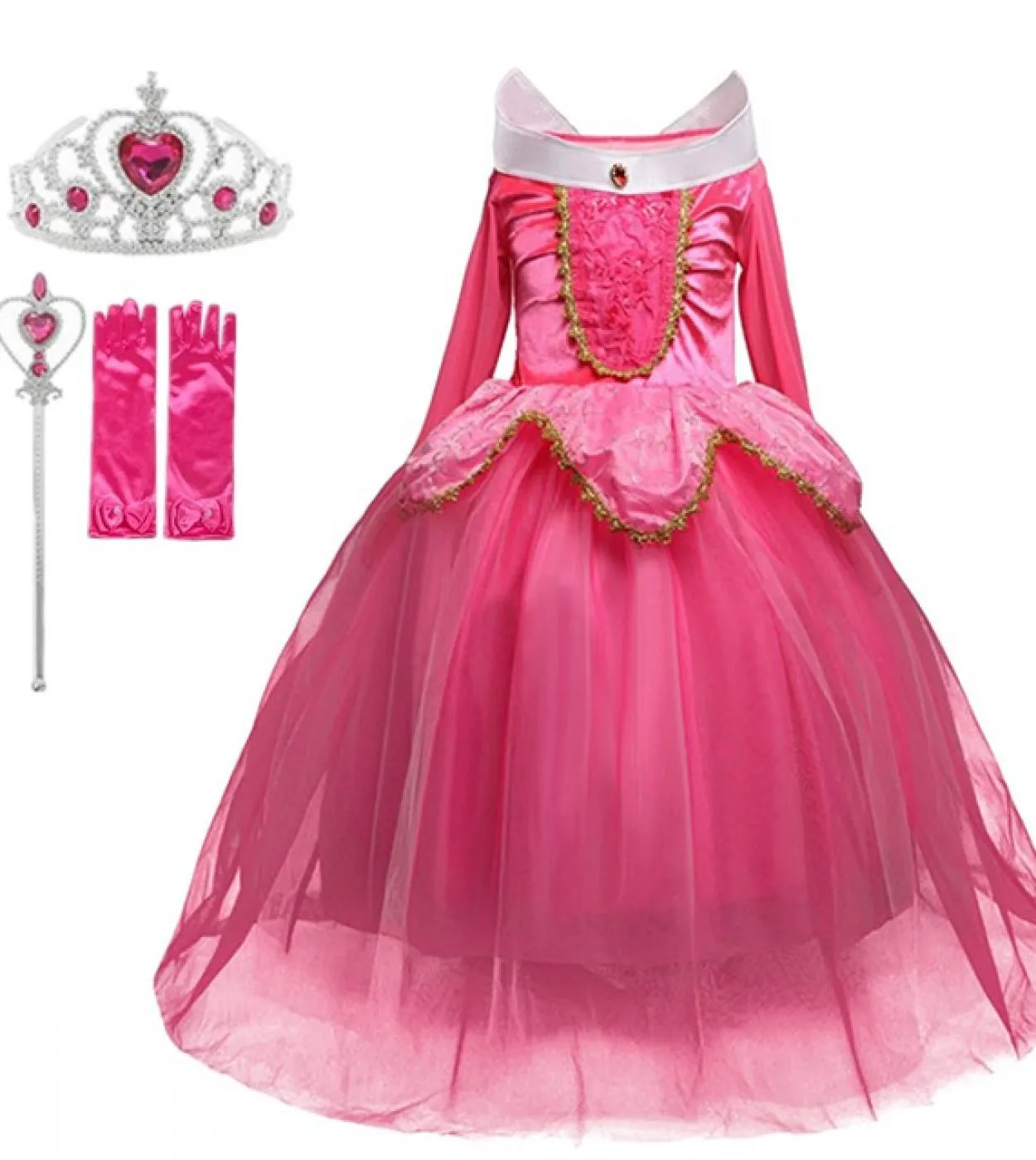 Fancy Girls Clothes Ball Gown Dress For 4 10 Year Girl Abiti di Halloween per ragazze Tutu in tulle a strati Costume per bambini