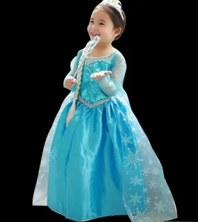 Fancy Girls Halloween Cosplay Abiti da principessa per bambini Boutique Compleanno Abito da ballo per bambini Elsa Girl Tulle T