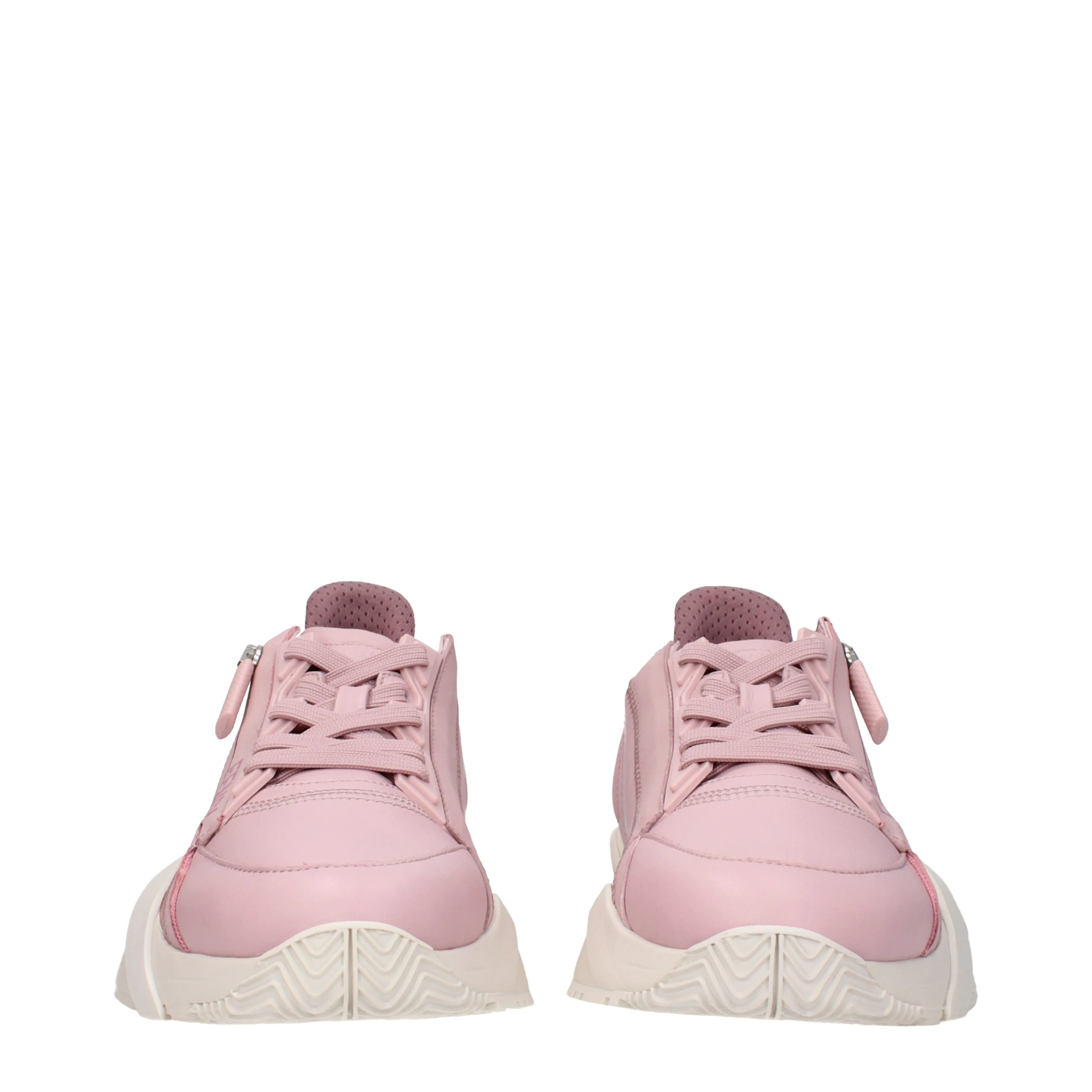 Fendi Sneakers Flow Donna Pelle Rosa/Flora