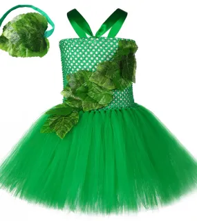 Forest Genie Ivy Costume Cosplay di Halloween per ragazze Vestito da tutu da fata per bambini Vestito per carnevale Bambini Part