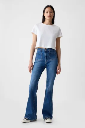 Gap 70s Flare High Waisted Jeans    