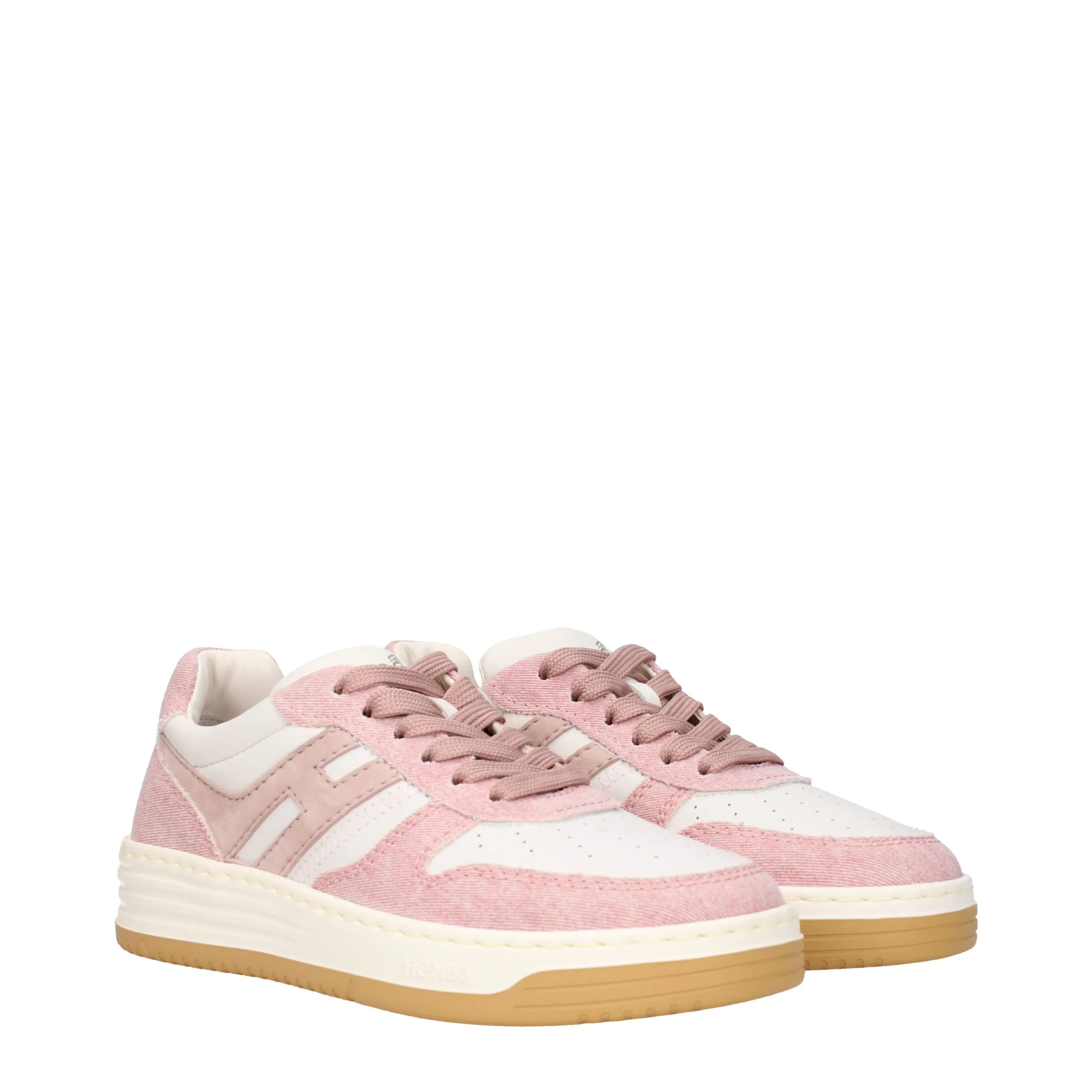 Hogan Sneakers Memory foam Donna Pelle Rosa/Bianco