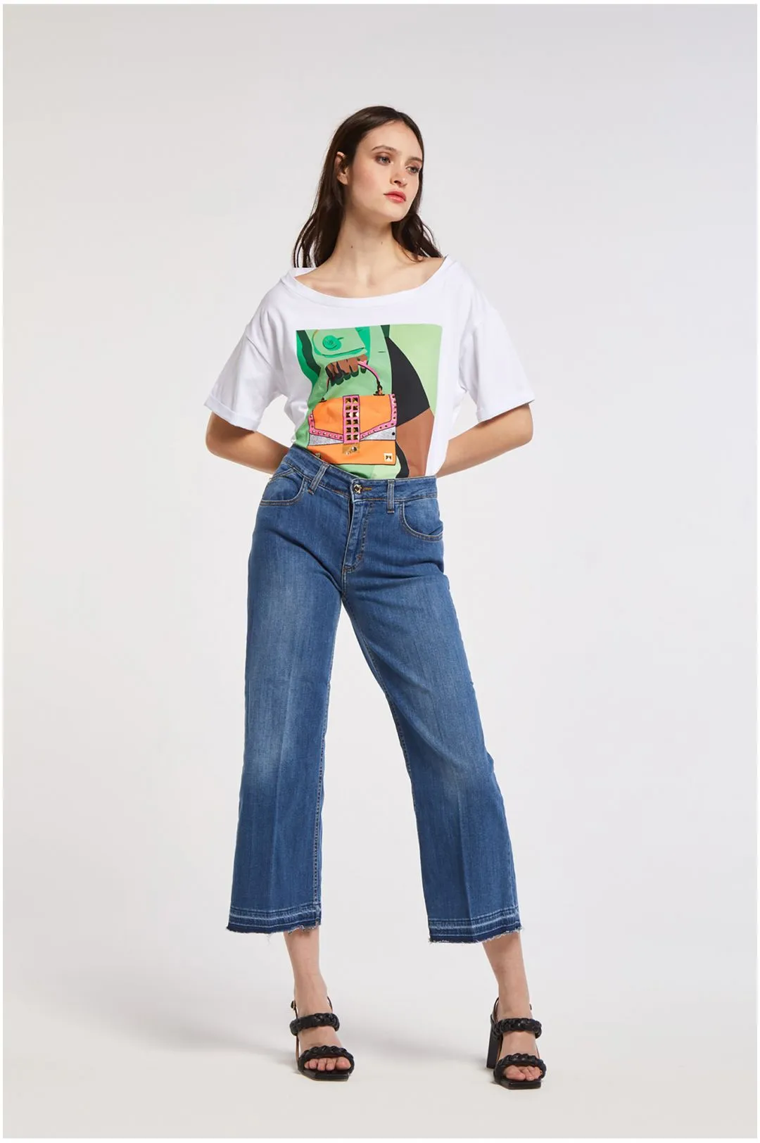 jeans greta modello culotte blu medio