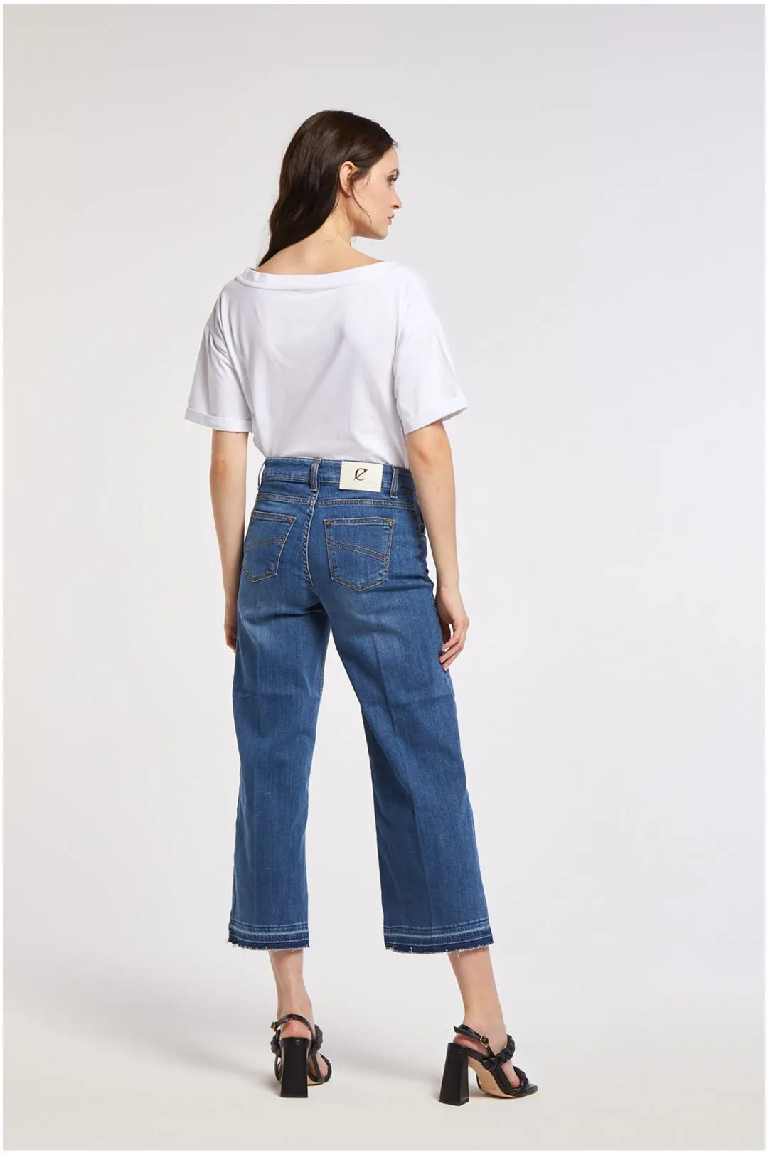 jeans greta modello culotte blu medio