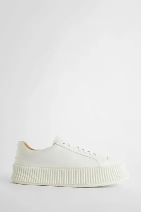 jil sander  vulcanized leather sneakers 