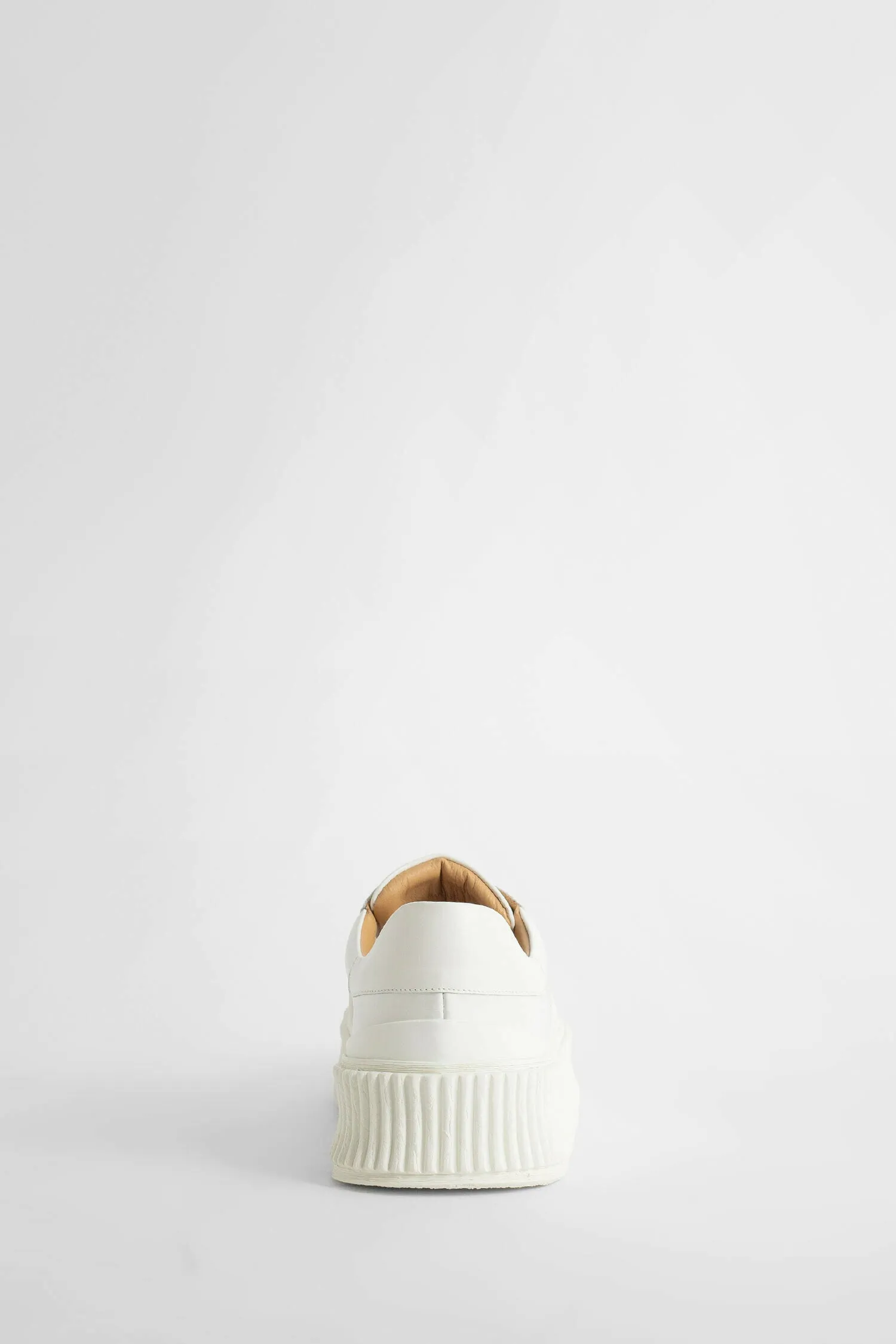 jil sander  vulcanized leather sneakers 