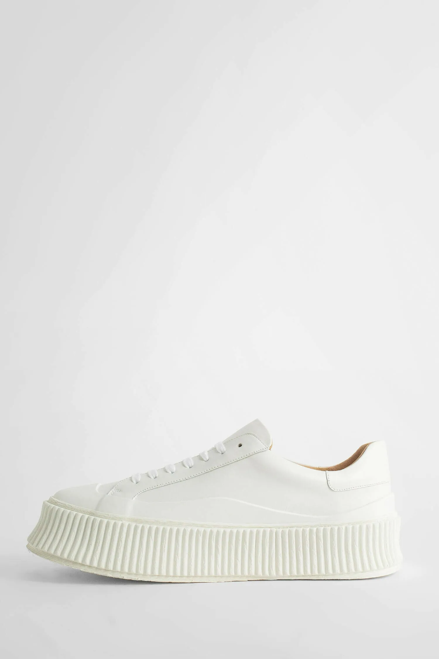 jil sander  vulcanized leather sneakers 