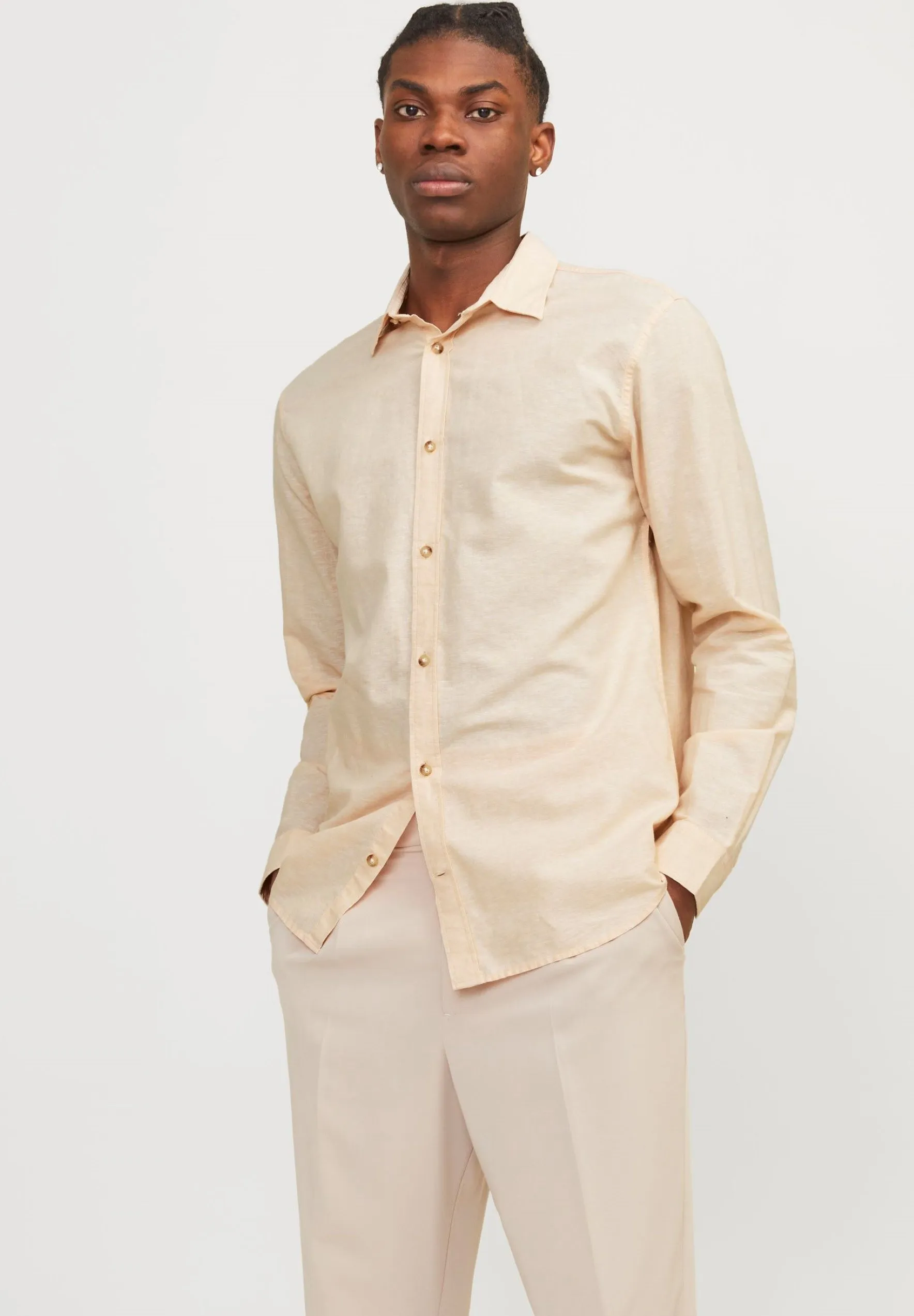 JJESUMMER LINEN MIX SHIRT - Camicia