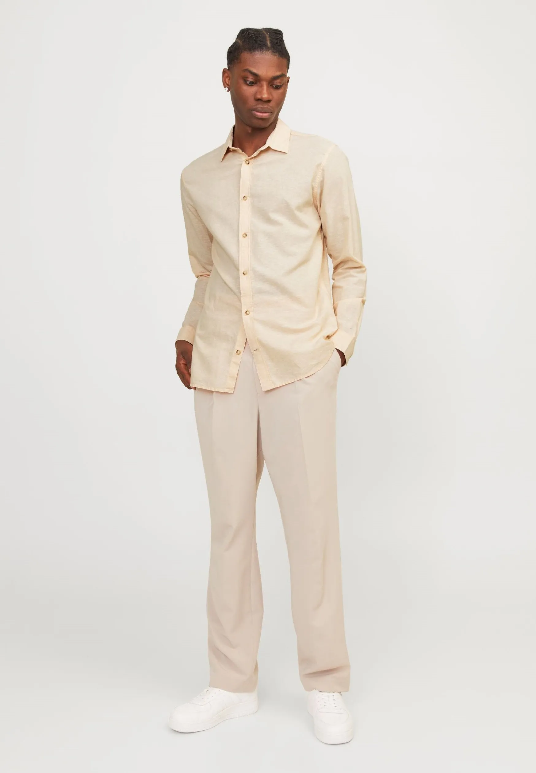 JJESUMMER LINEN MIX SHIRT - Camicia