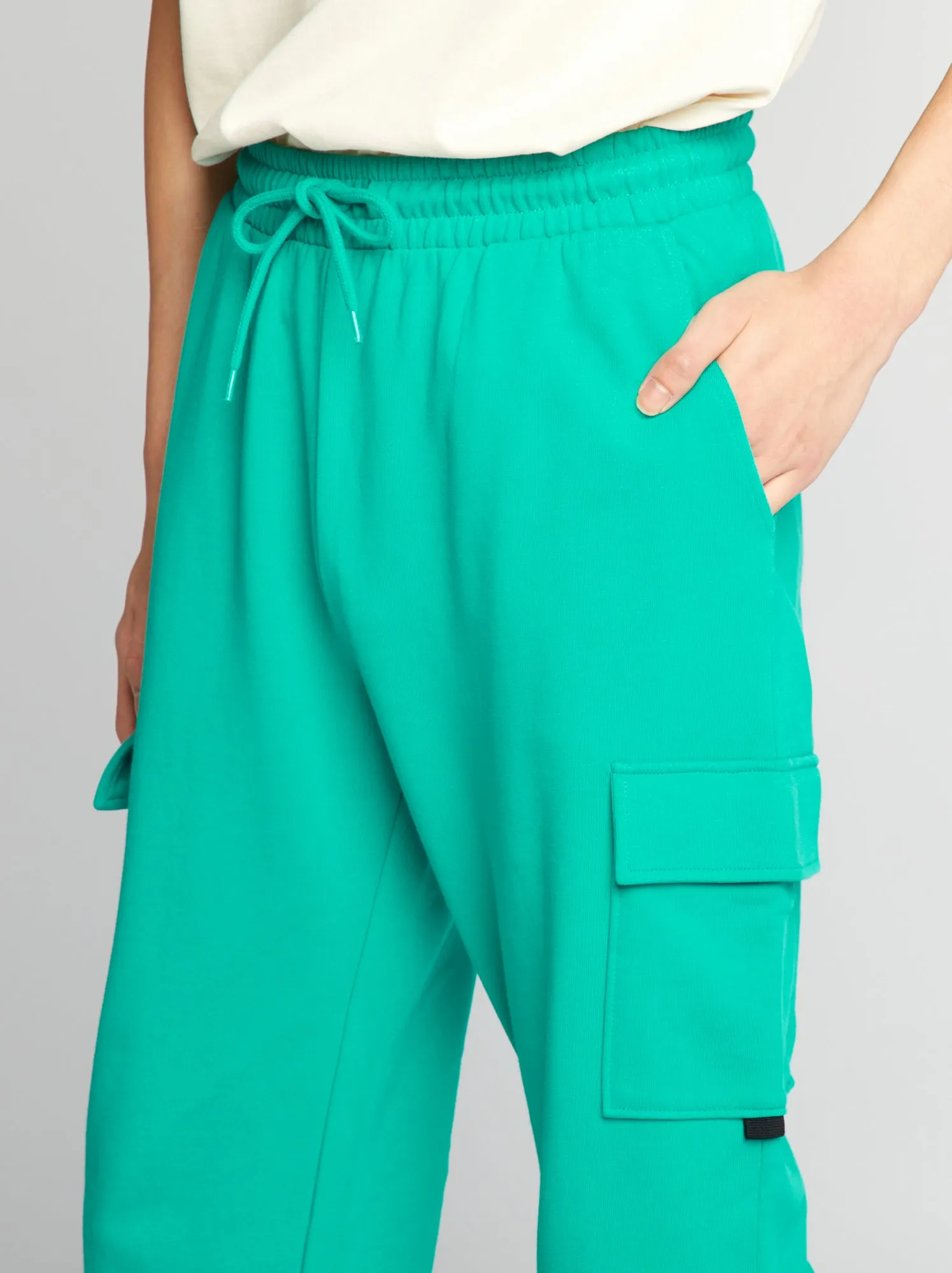 Joggers stile cargo - verde