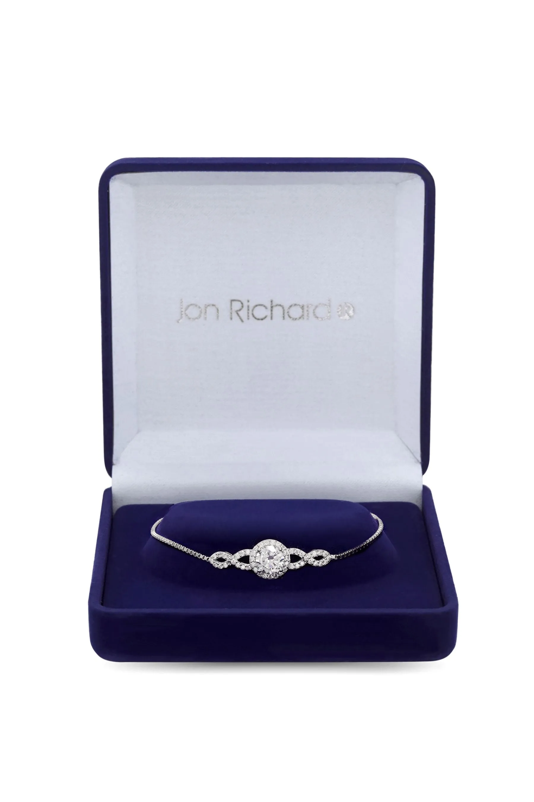 Jon Richard - Halo Infinity - Braccialetto a scorrimento con zirconia cubica in confezione regalo