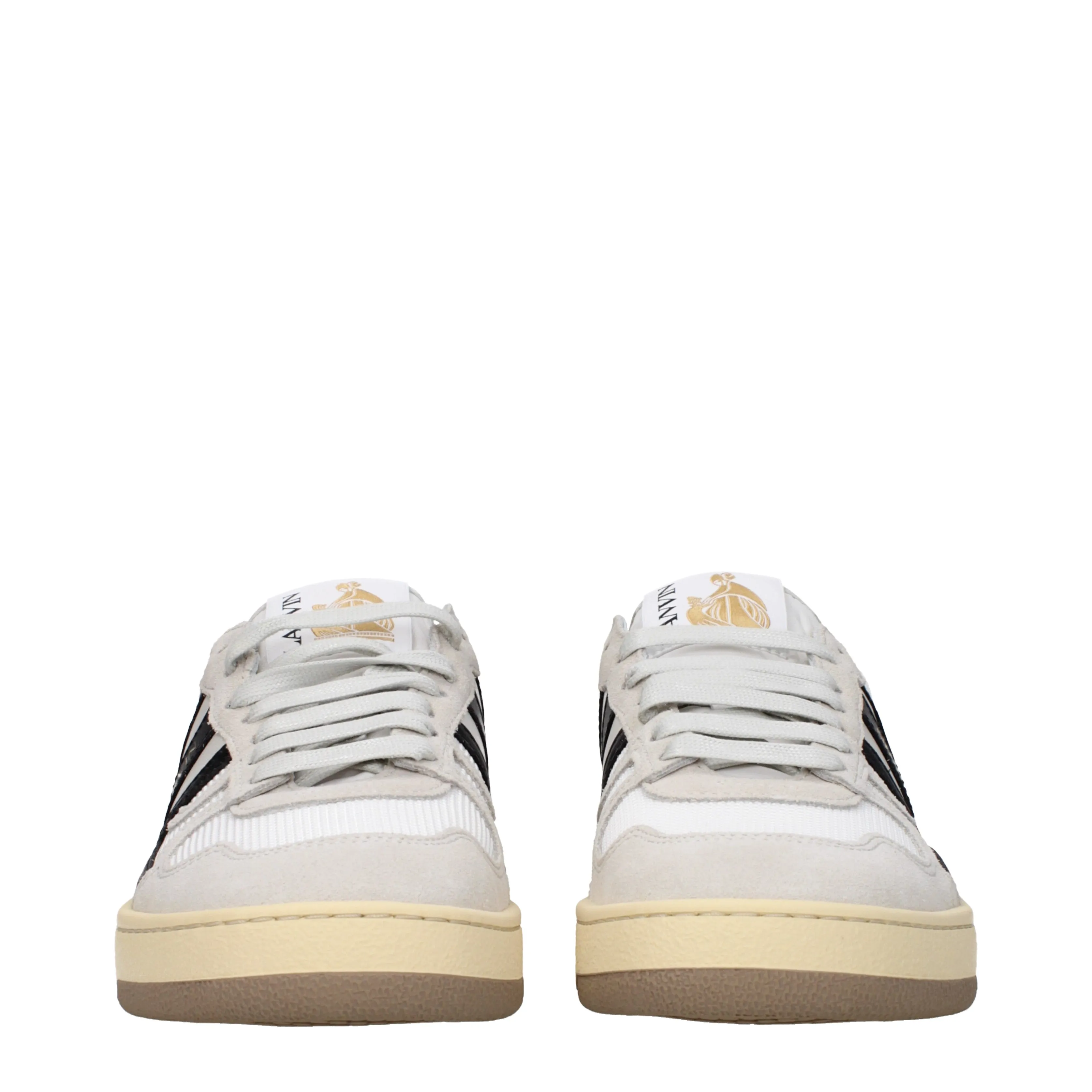 Lanvin Sneakers Clay Donna Tessuto Bianco/Nero