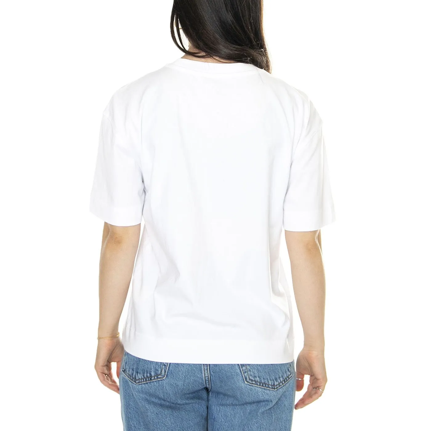 Lee Pocket Tee Bright White - Maglietta Girocollo Donna Bianca    