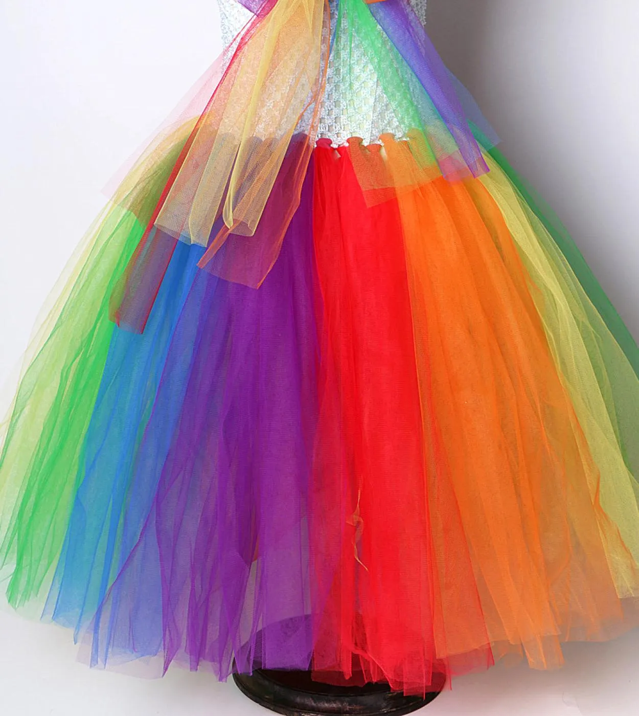 Little Girl Pony Rainbow Tutu Dress Long Kids Abiti da compleanno per ragazze Principessa Capodanno Costume Natale Bambini Cl