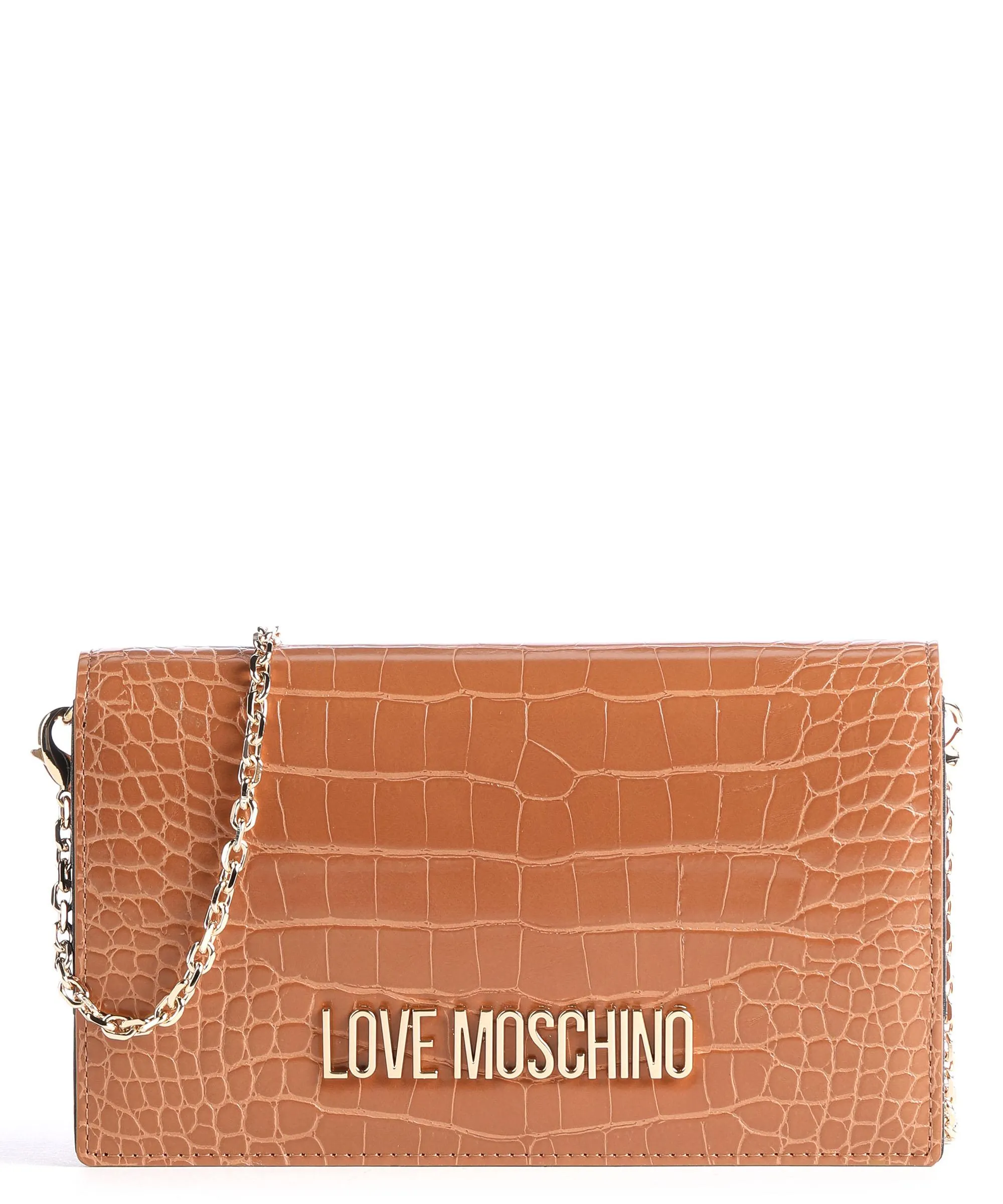  Love Moschino Smart Daily Borsa a tracolla pelle sintetica marrone chiaro  