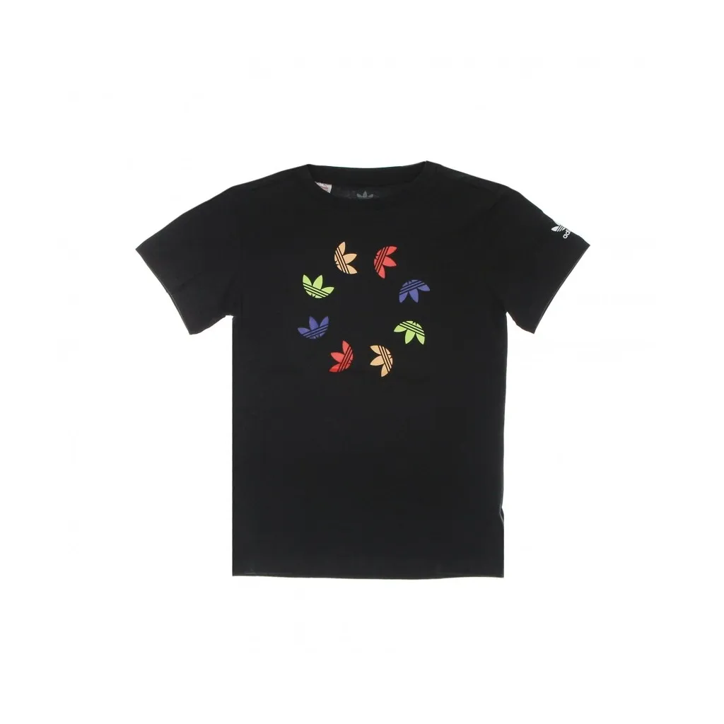 maglietta ragazzo trefoil tee BLACK