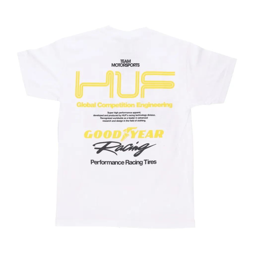 maglietta uomo f1 racing team tee x goodyear WHITE