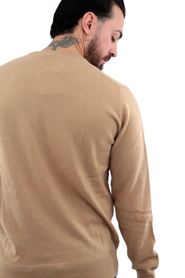 MAGLIONE GIROCOLLO FASHION OLD BEIGE 