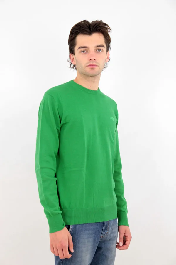 MAGLIONE GIROCOLLO OLIVER VERDE 