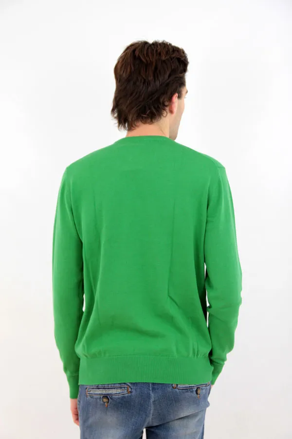 MAGLIONE GIROCOLLO OLIVER VERDE 