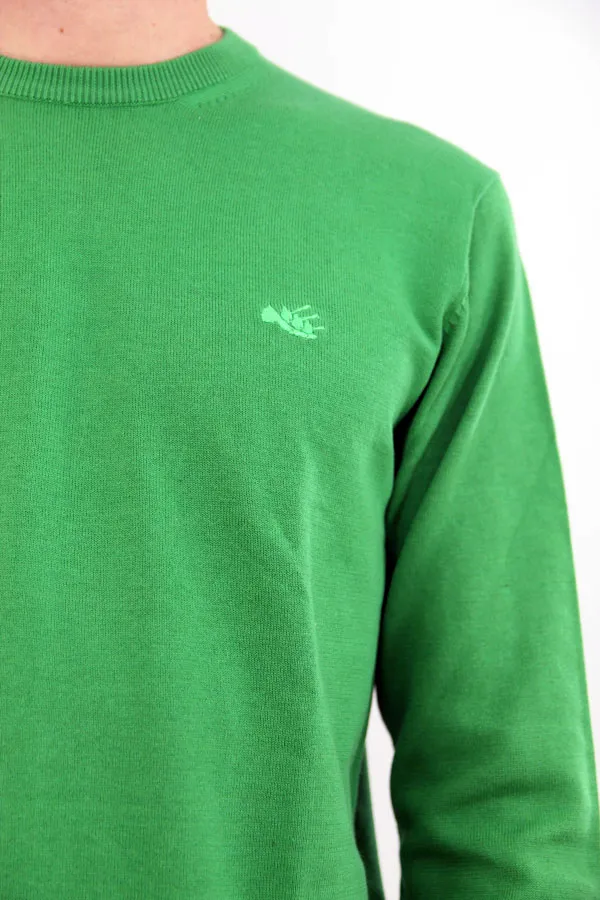 MAGLIONE GIROCOLLO OLIVER VERDE 