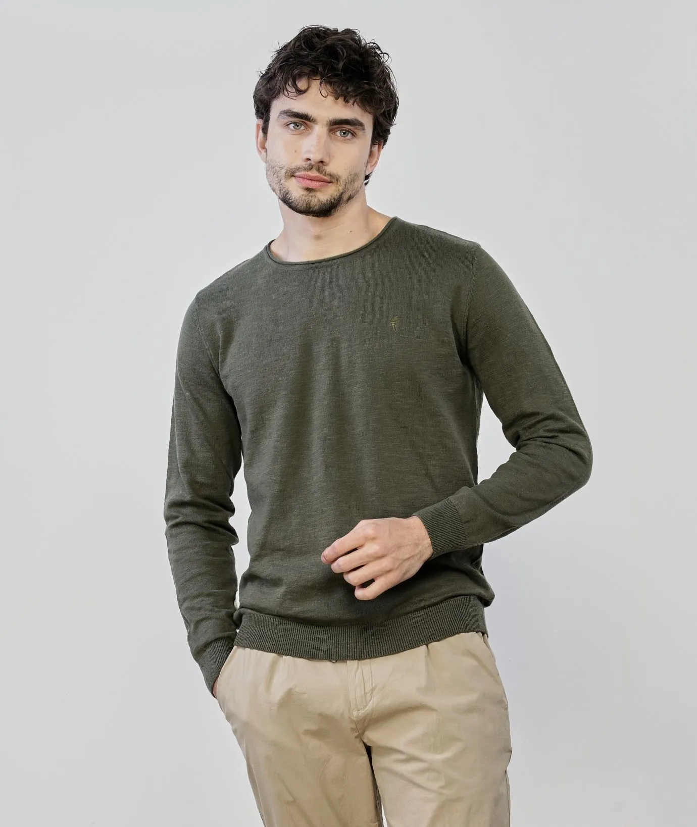 Maglione verde da uomo