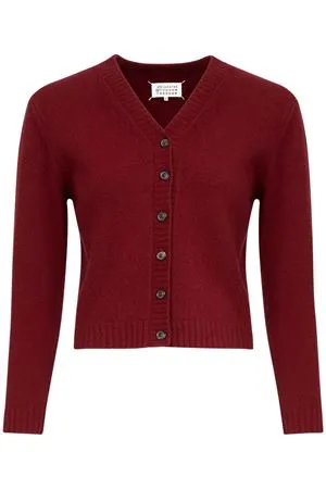 MAISON MARGIELA Abbigliamento,Maglieria Cardigan in lana Bordeaux 