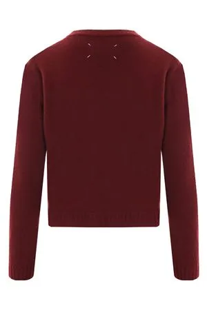 MAISON MARGIELA Abbigliamento,Maglieria Cardigan in lana Bordeaux 