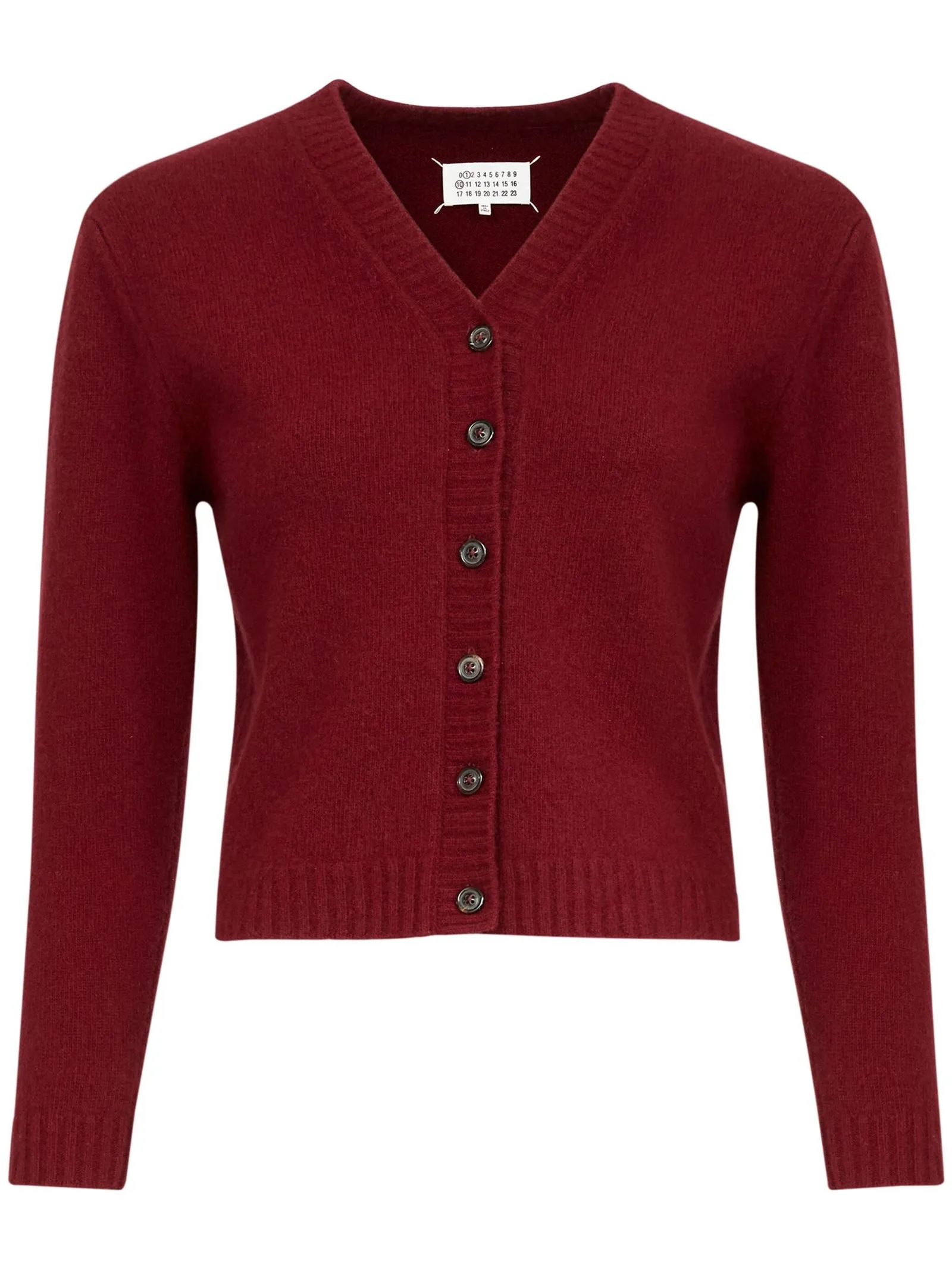 MAISON MARGIELA Abbigliamento,Maglieria Cardigan in lana Bordeaux 