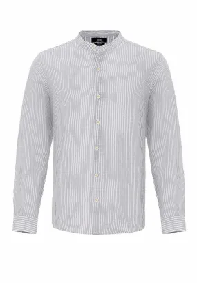 MANDARIN COLLAR LONG SLEEVE - Camicia