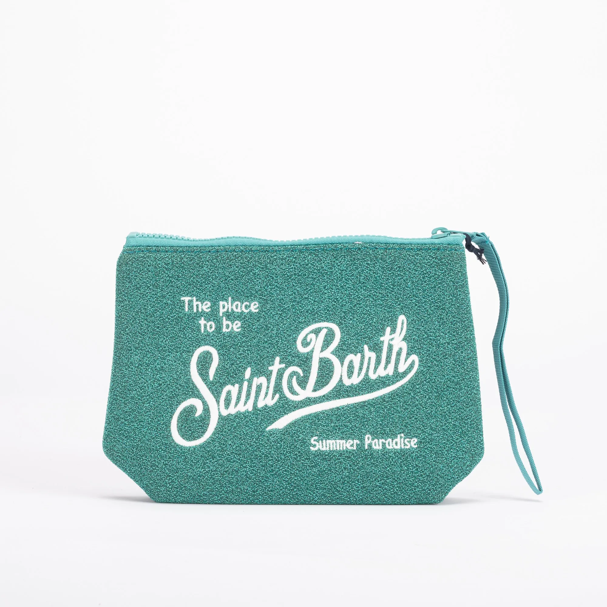 Mc2 Saint Barth pochette aline lurex verde