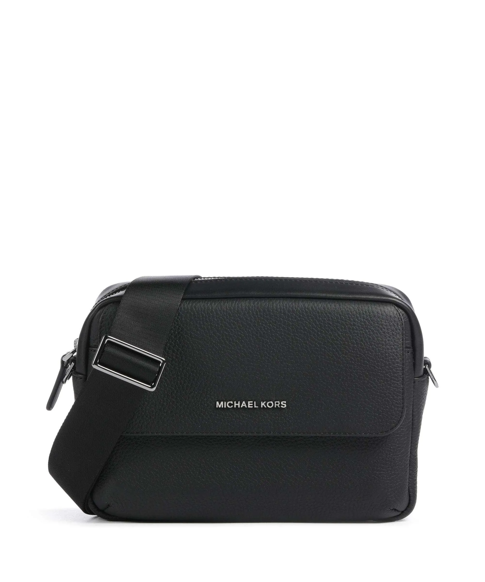  Michael Kors Hudson Borsa a tracolla pelle di vacchetta grana nero  