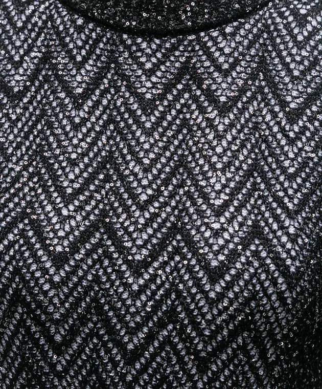 Missoni Maglione nero con motivo di paillettes DS23WN01BK025E