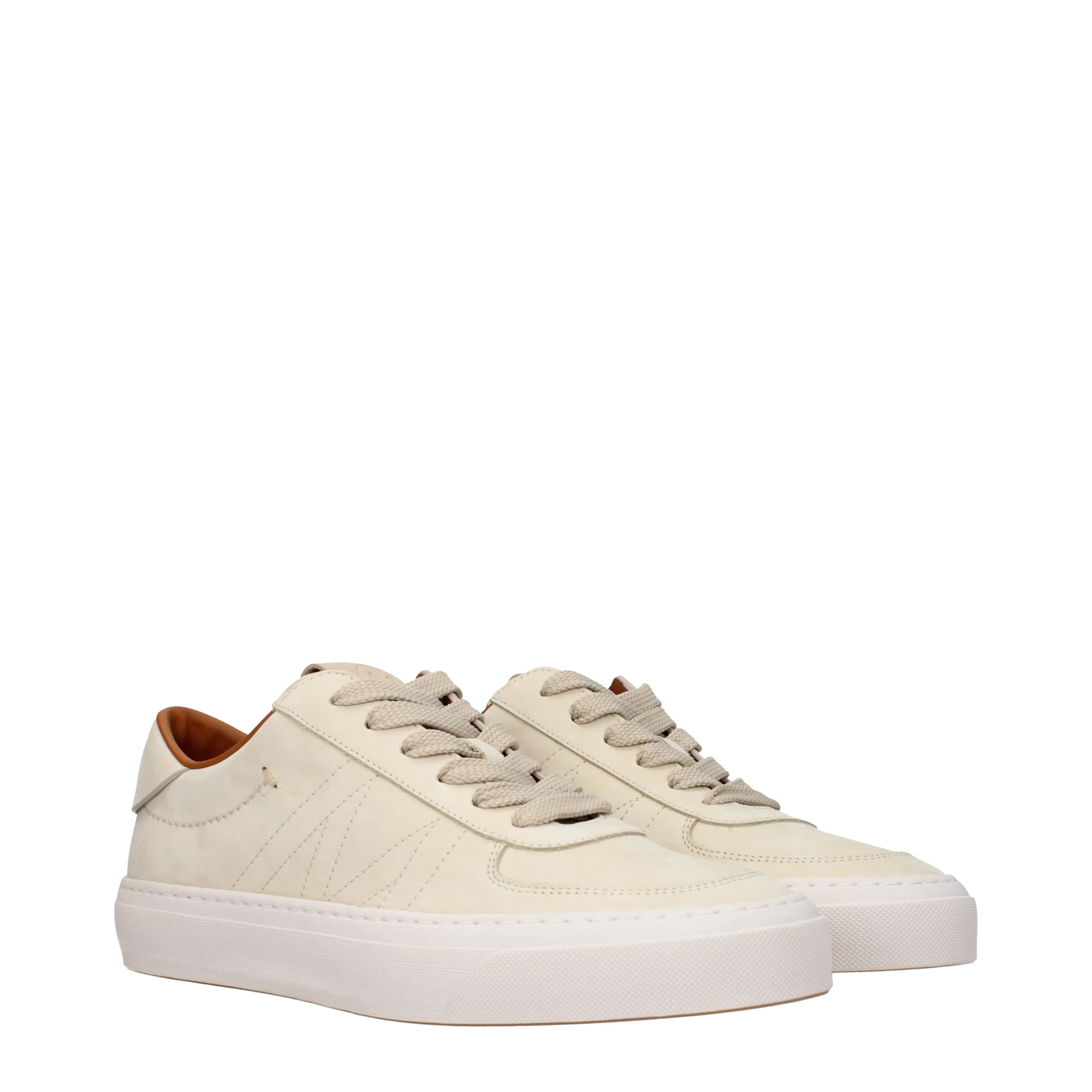 Moncler Sneakers Monclub Uomo Camoscio Beige