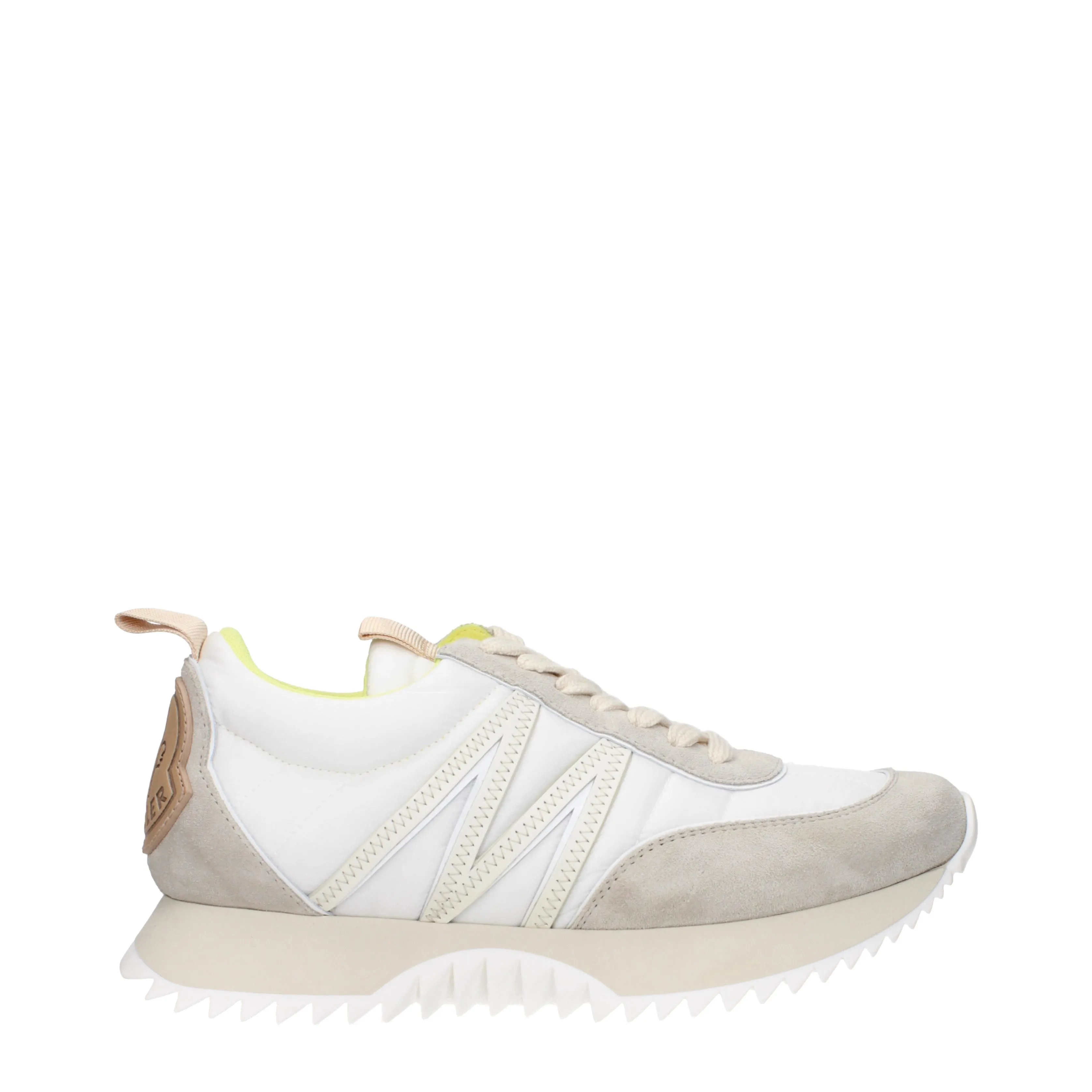 Moncler Sneakers Pacey Donna Tessuto Beige/Bianco