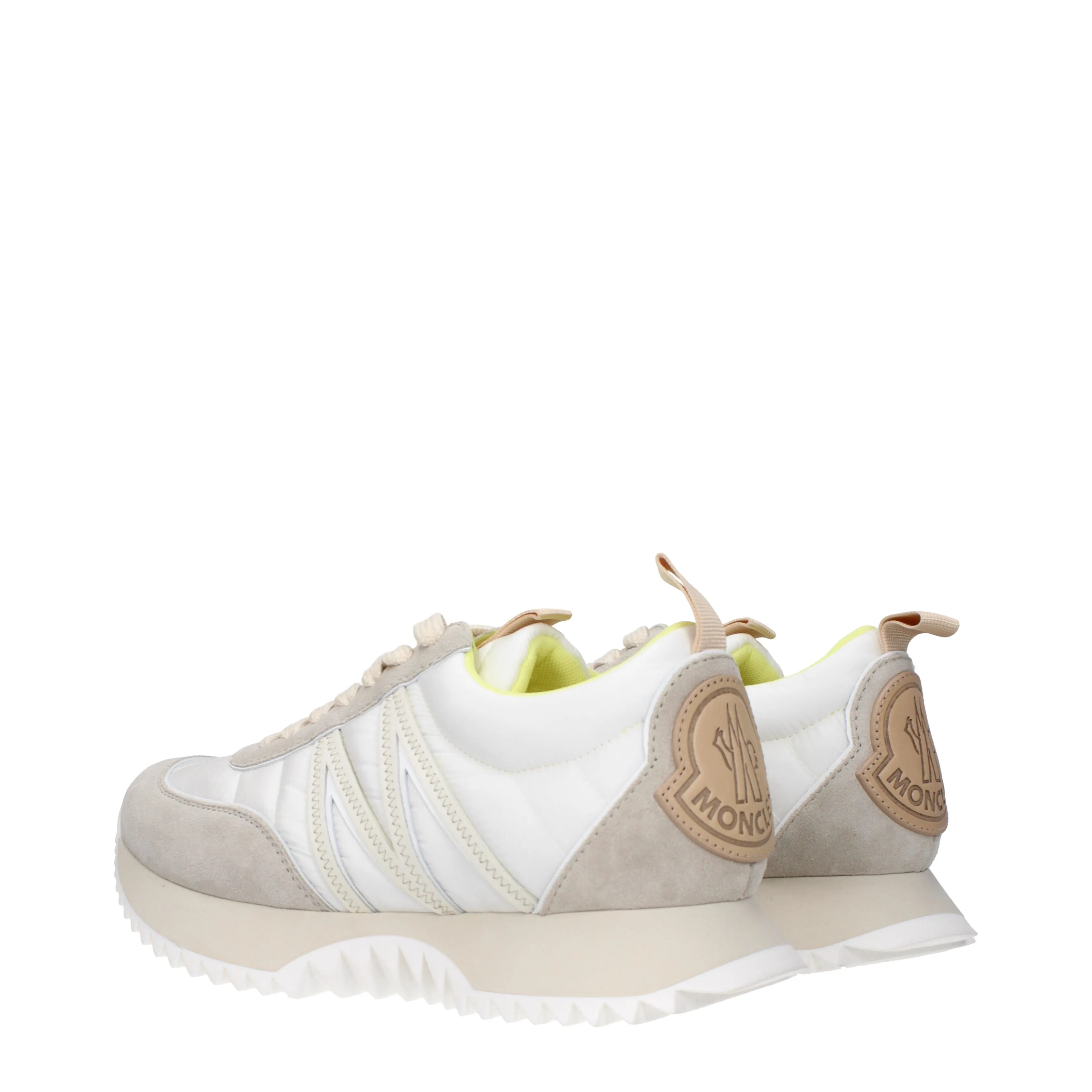 Moncler Sneakers Pacey Donna Tessuto Beige/Bianco