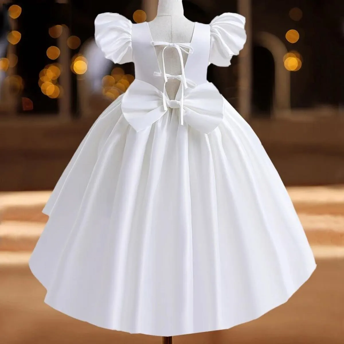 Neonate Trailing Flower Party Tutu Dress Clothes Bambini Matrimonio Compleanno Abbigliamento Bambini Natale Costume da sera Ve