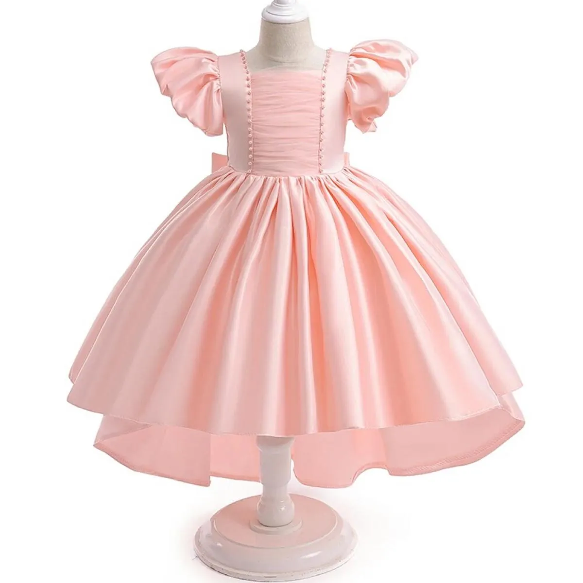 Neonate Trailing Flower Party Tutu Dress Clothes Bambini Matrimonio Compleanno Abbigliamento Bambini Natale Costume da sera Ve