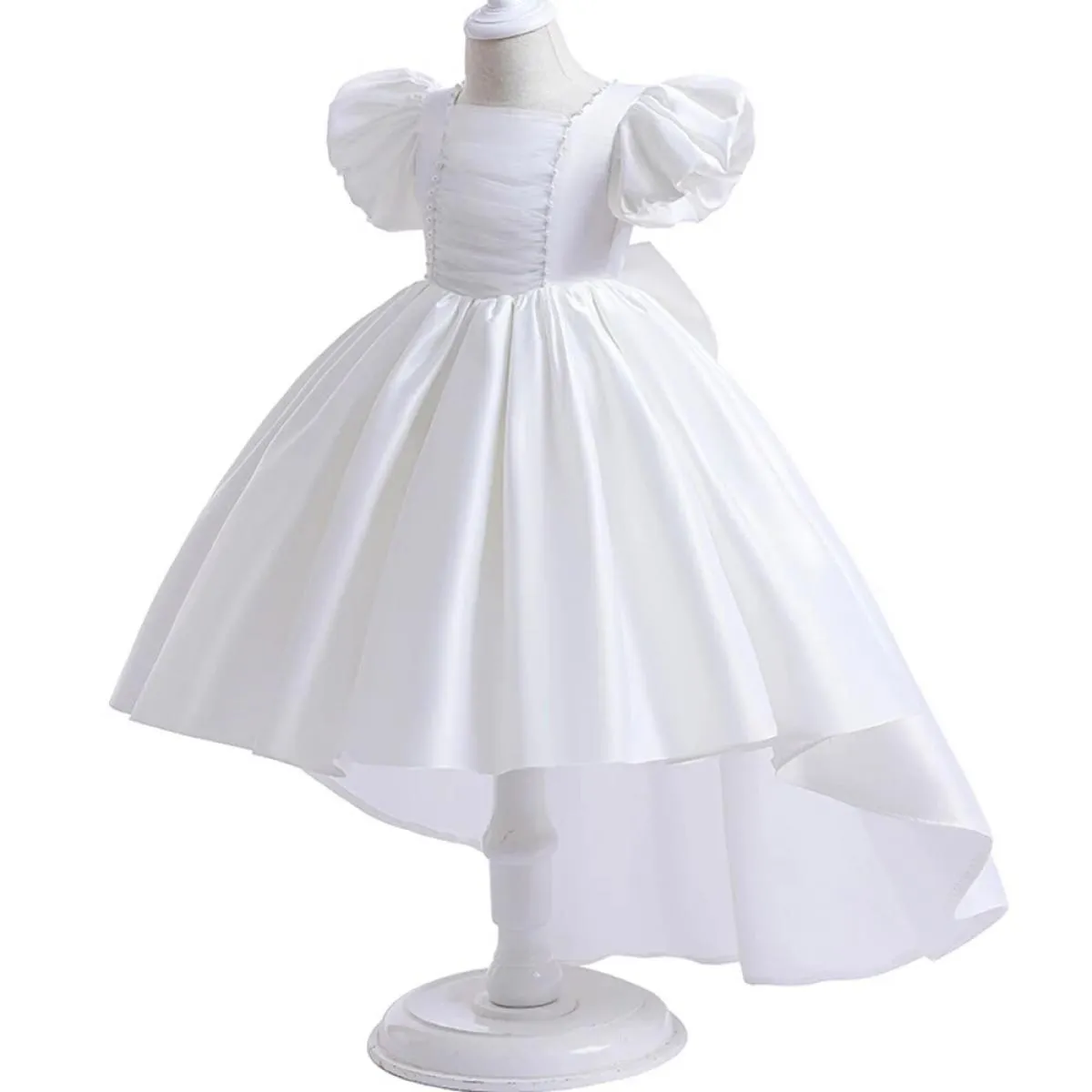 Neonate Trailing Flower Party Tutu Dress Clothes Bambini Matrimonio Compleanno Abbigliamento Bambini Natale Costume da sera Ve