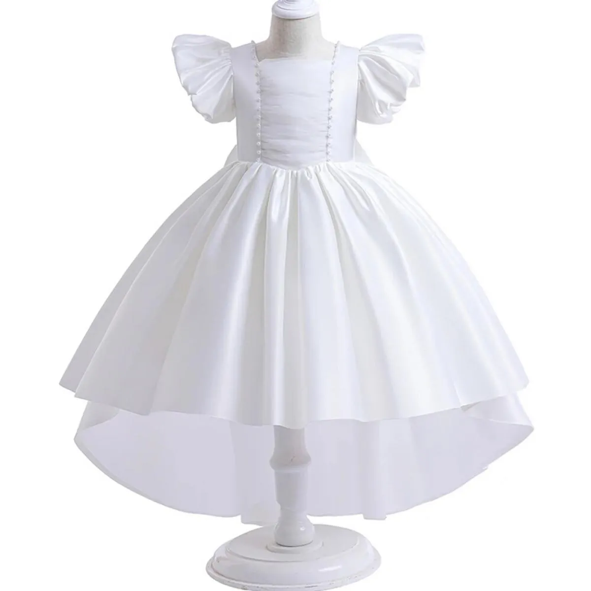 Neonate Trailing Flower Party Tutu Dress Clothes Bambini Matrimonio Compleanno Abbigliamento Bambini Natale Costume da sera Ve