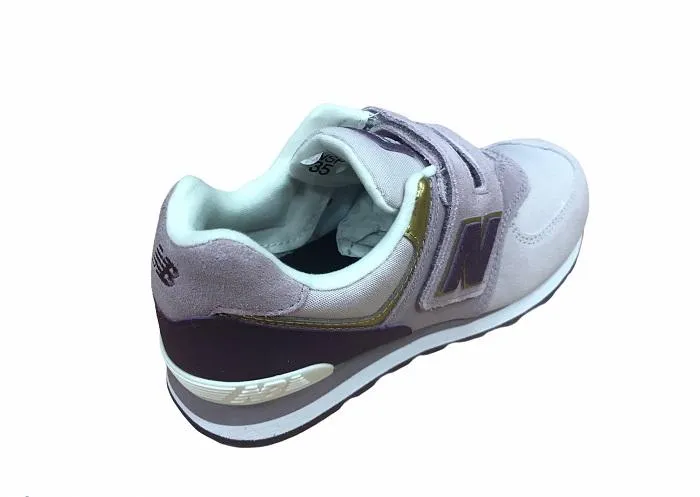 New Balance pink YV574MLG girls' sneakers