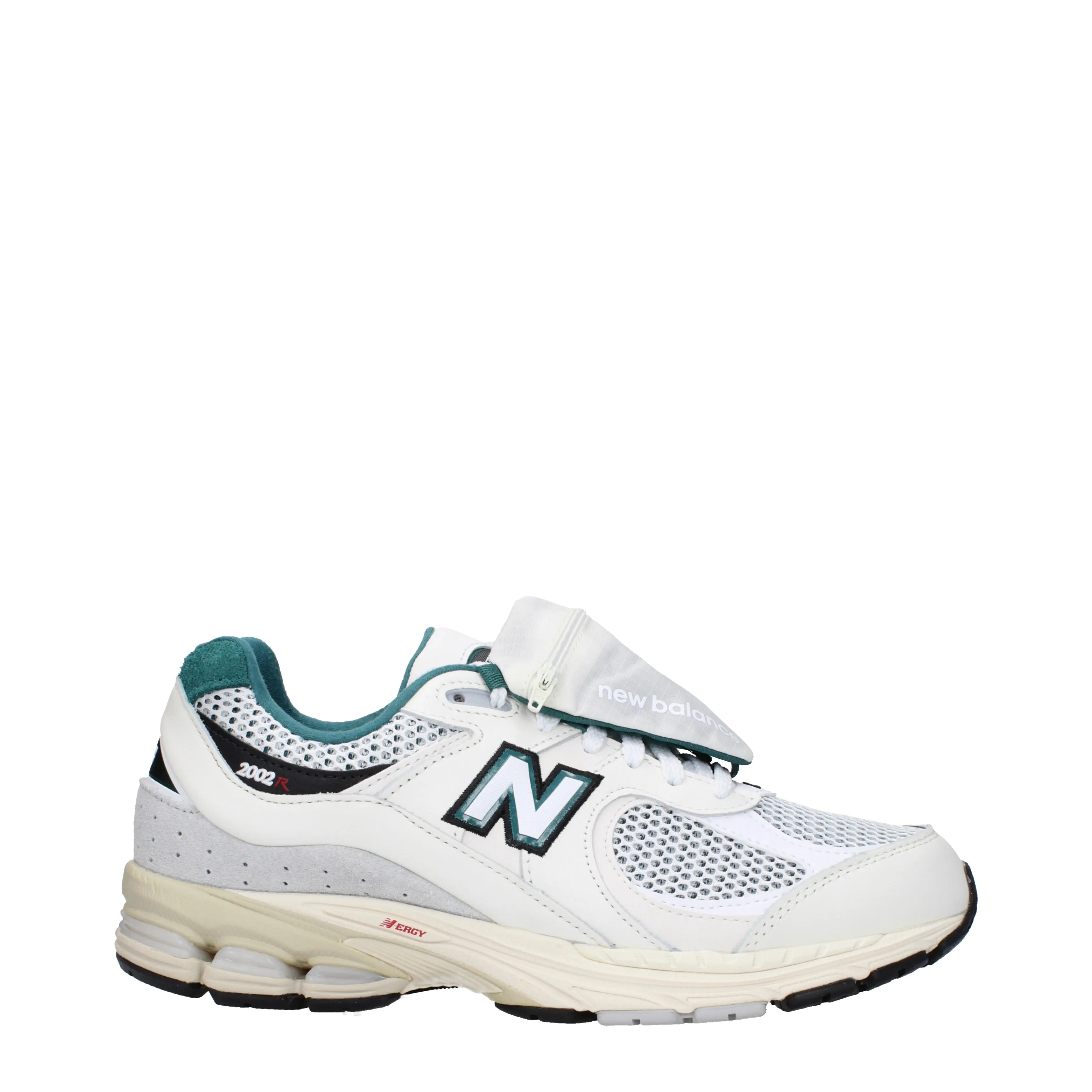 New Balance Sneakers 2002 Uomo Tessuto Bianco/Verde