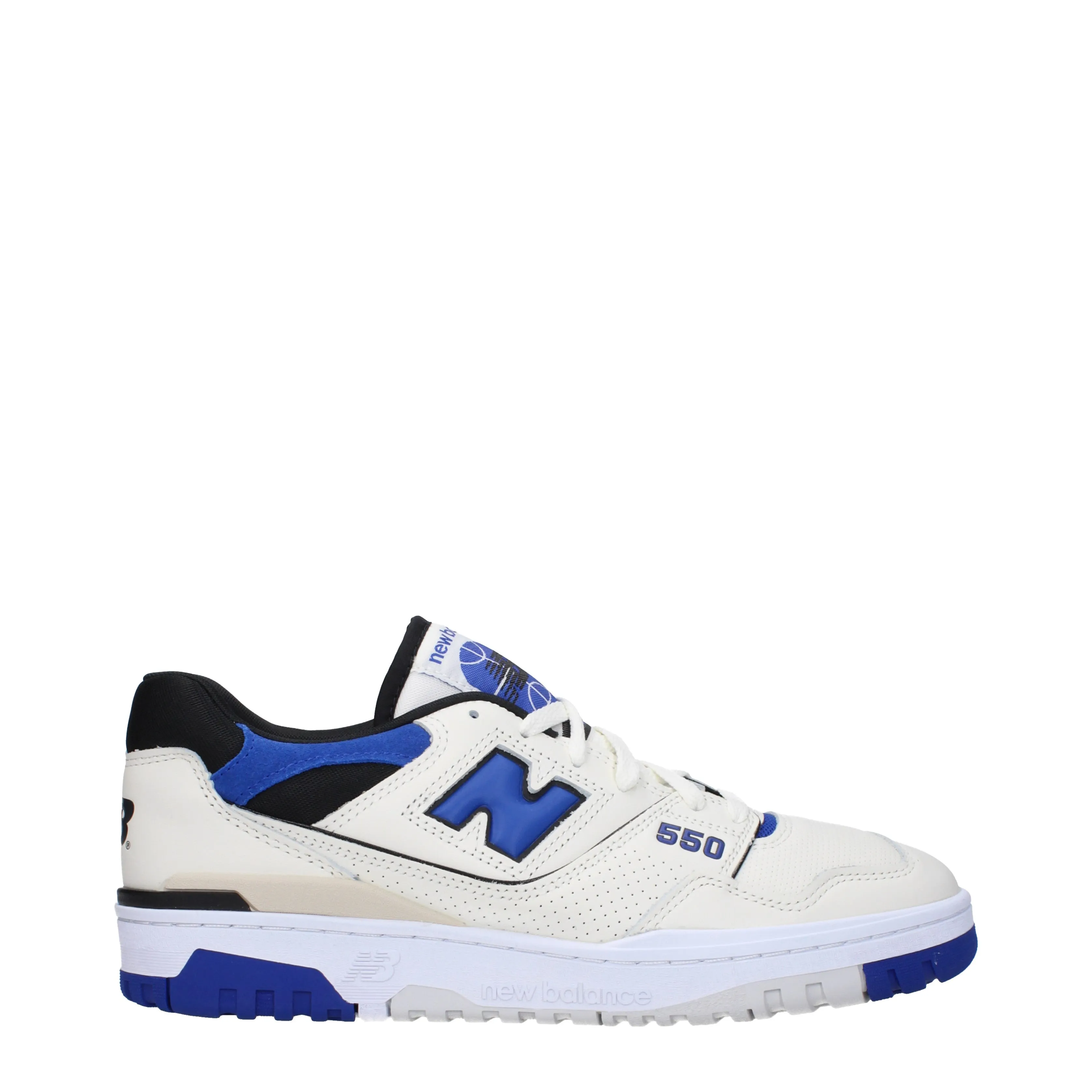 New Balance Sneakers 550 Uomo Pelle Bianco/Blu